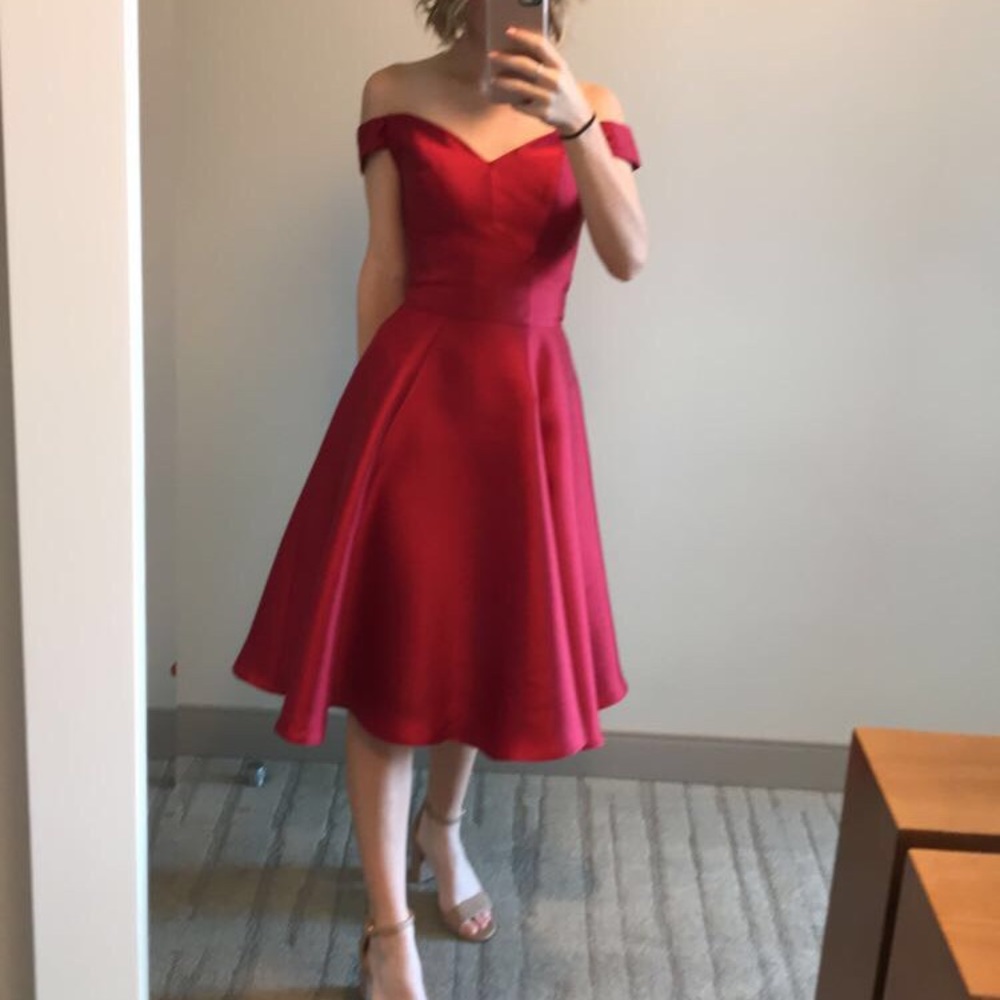 Red Bridesmaid Dress